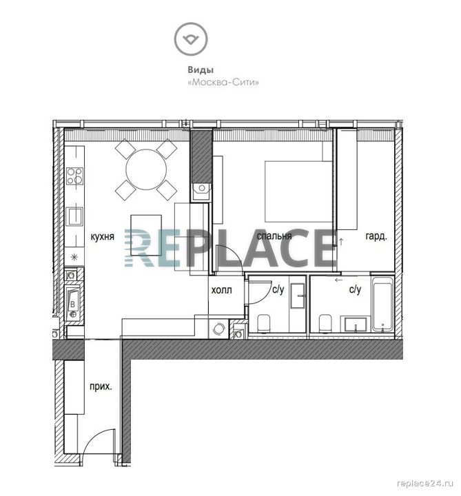 2-комнатная квартира, 59,5 м² — фото 18