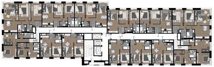 Апартаменты-студия, 24,9 м² — фото 4