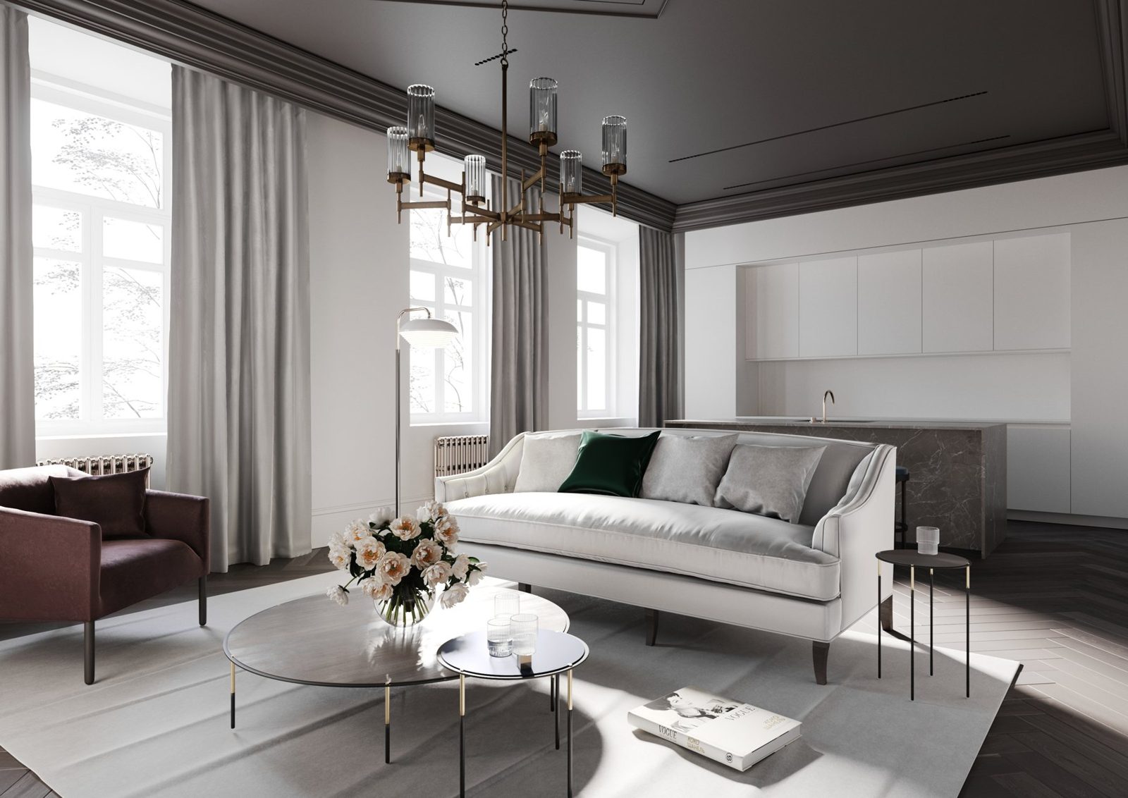 3-комнатные апартаменты, 176,7 м²