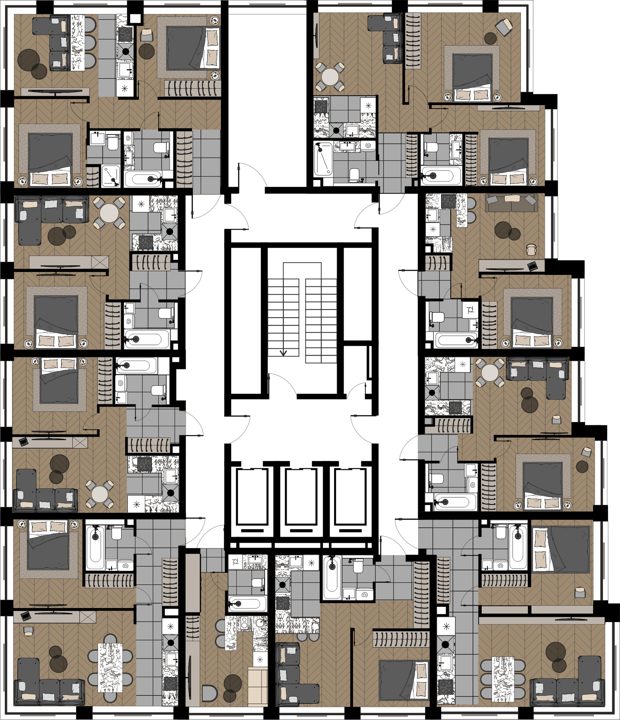 2-комнатная квартира, 38,5 м² — фото 2