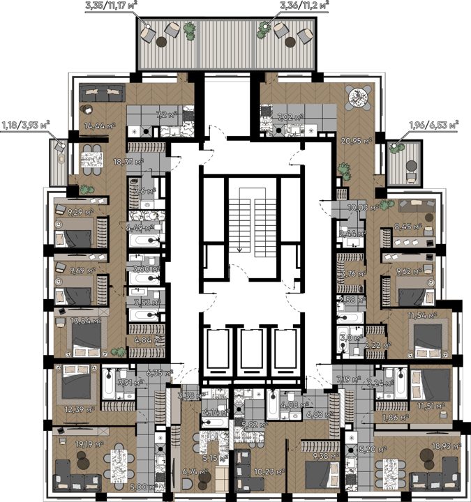 4-комнатная квартира, 86,9 м² — фото 2