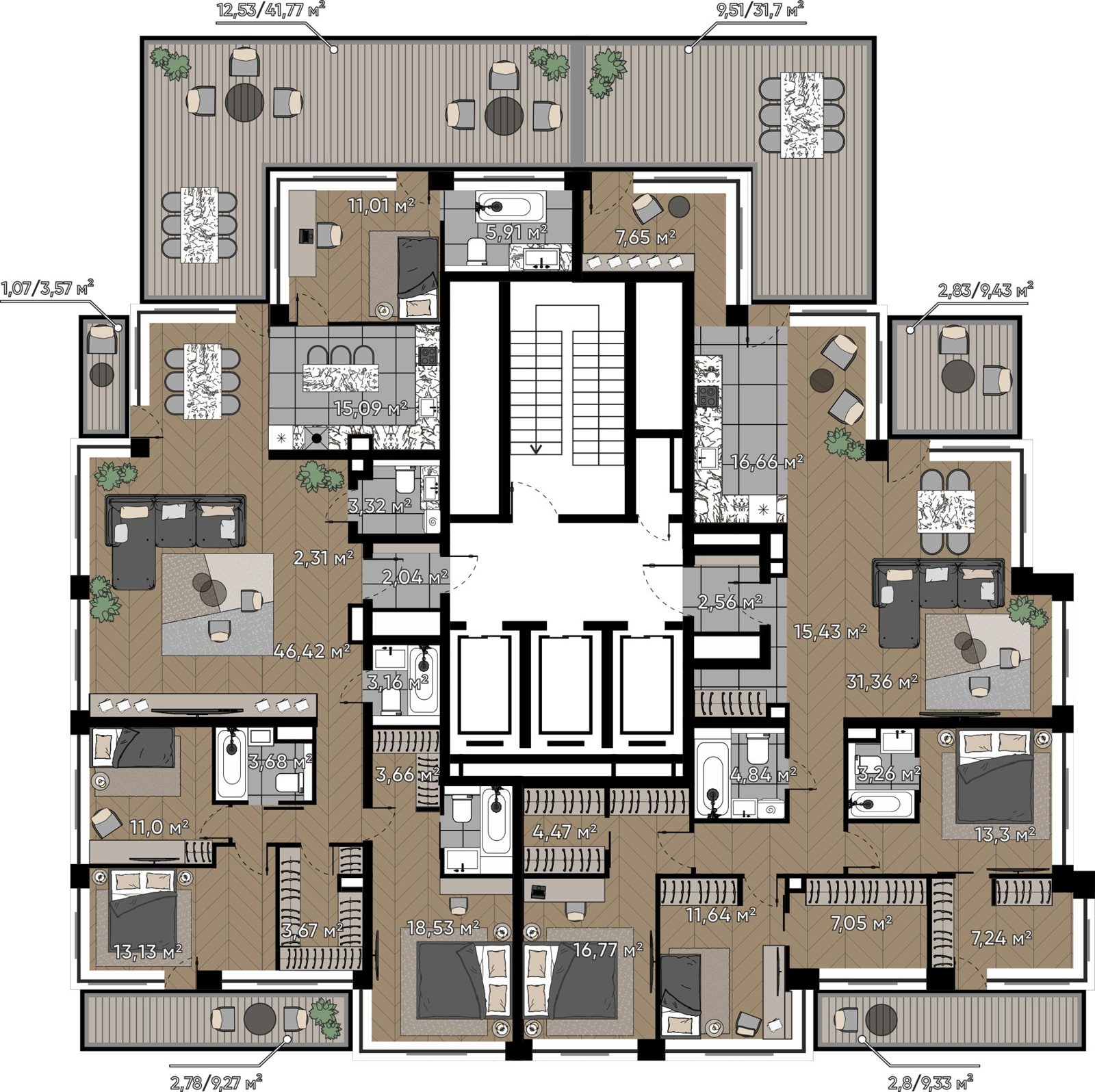 5-комнатная квартира, 157,4 м² — фото 2