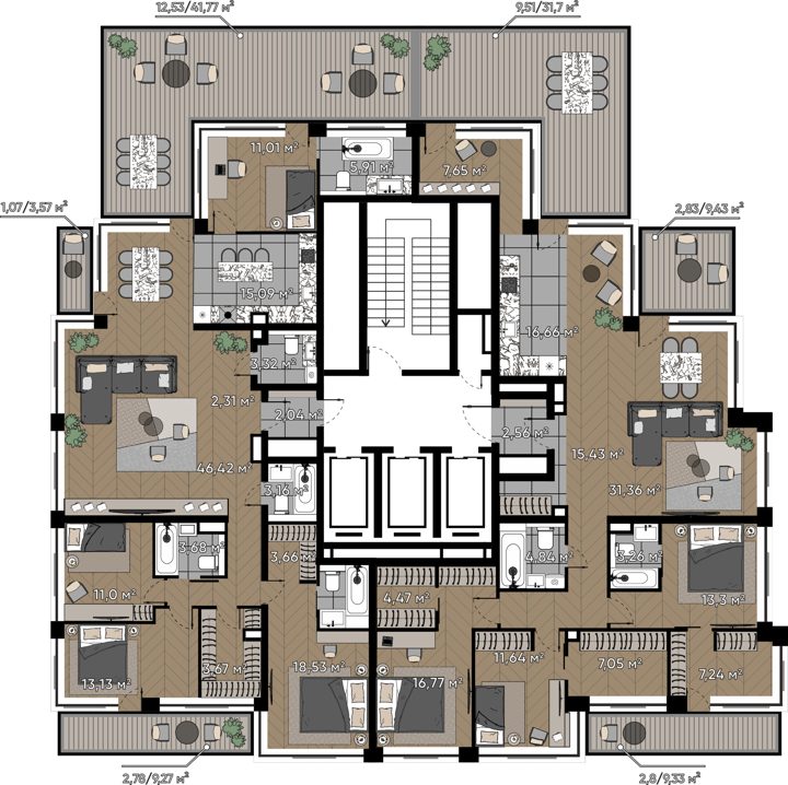 5-комнатная квартира, 157,4 м² — фото 2