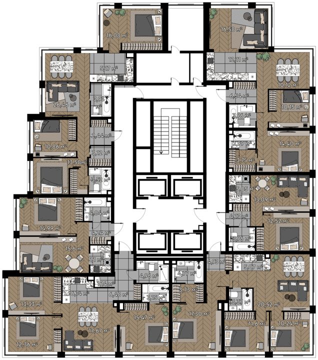 4-комнатная квартира, 85,2 м² — фото 2