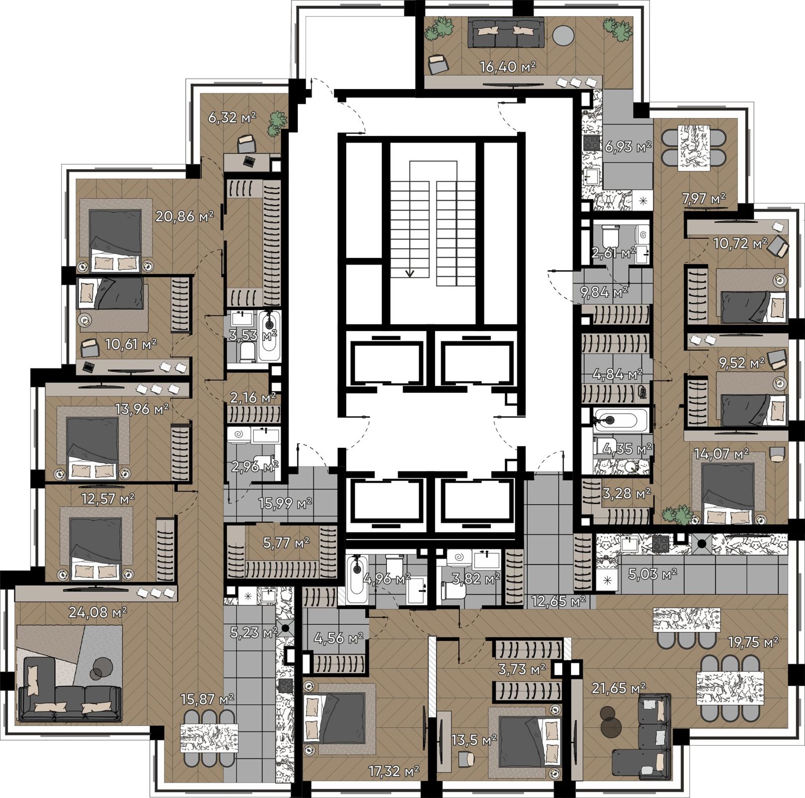 5-комнатная квартира, 90,5 м² — фото 2