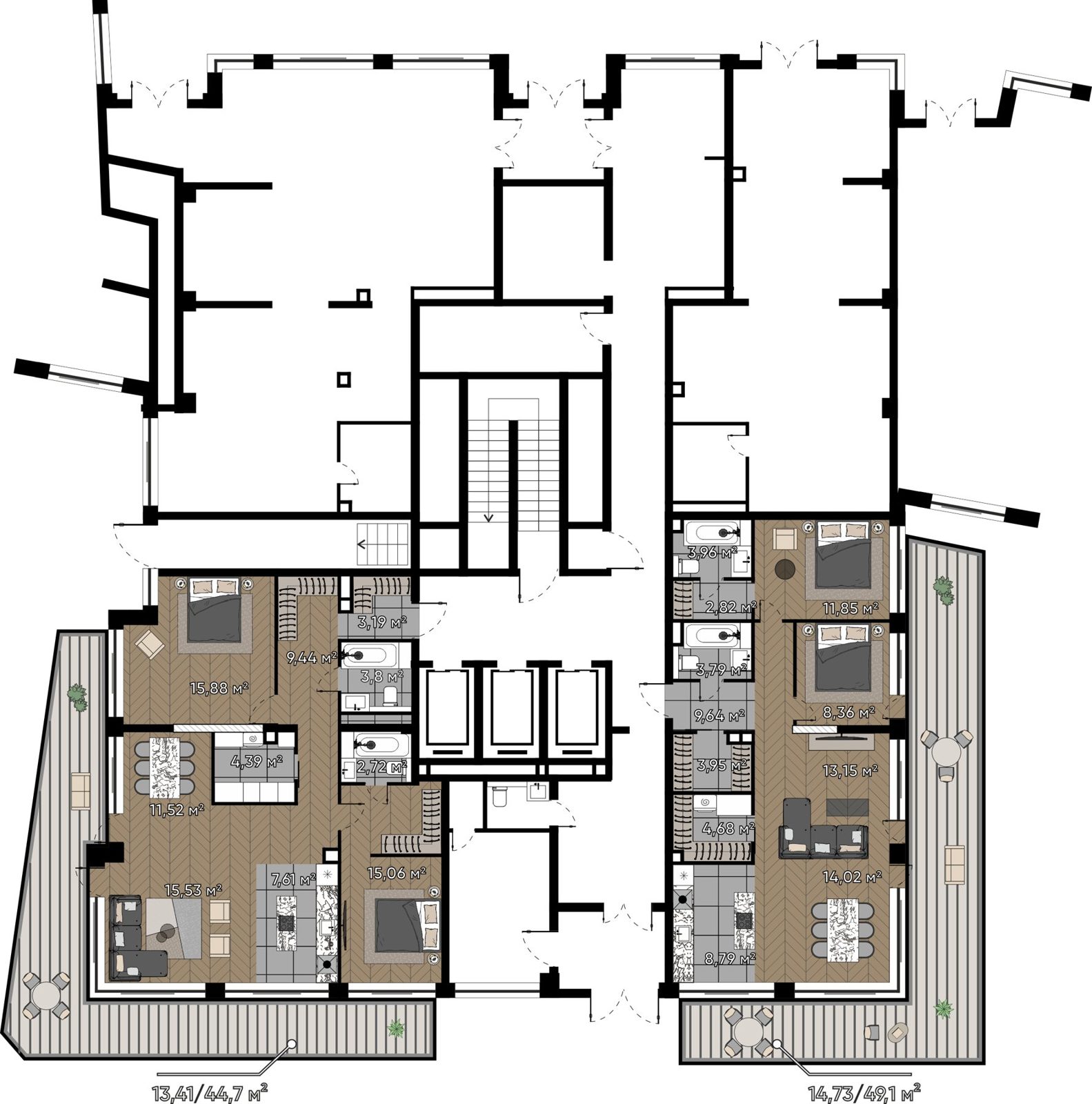 4-комнатная квартира, 102,5 м² — фото 2