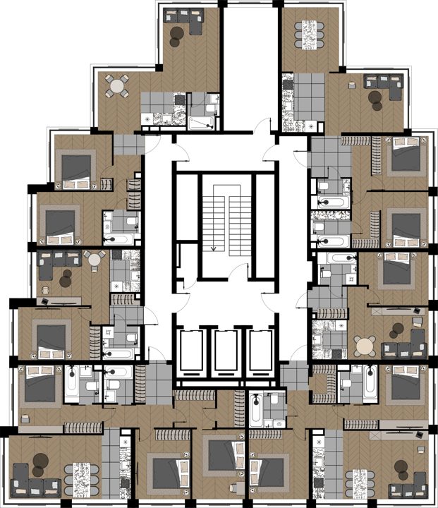 3-комнатная квартира, 69 м² — фото 2