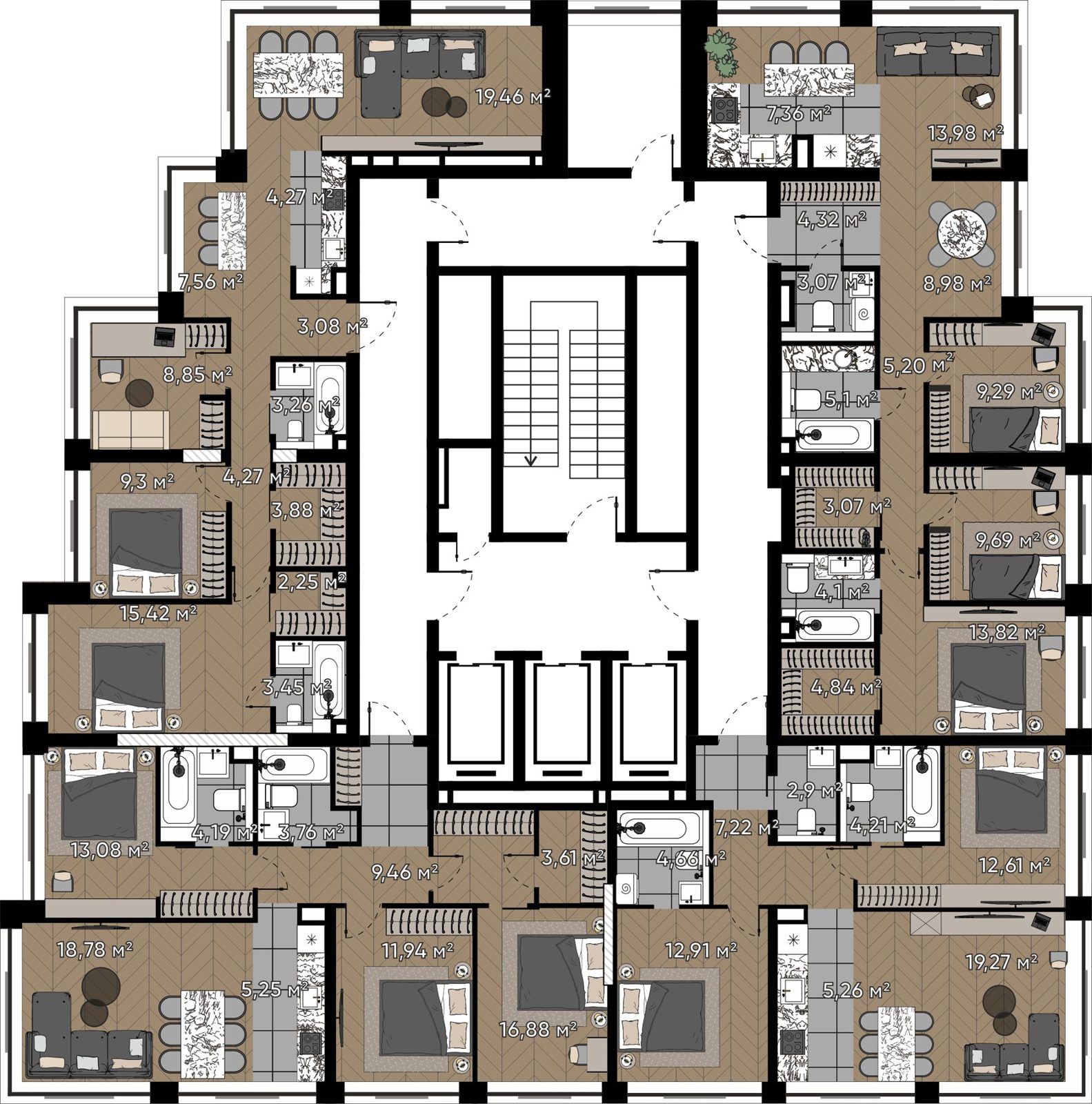 5-комнатная квартира, 92,8 м² — фото 5