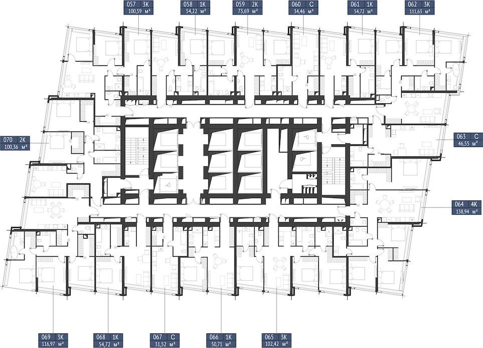 2-комнатная квартира, 73,7 м² — фото 2