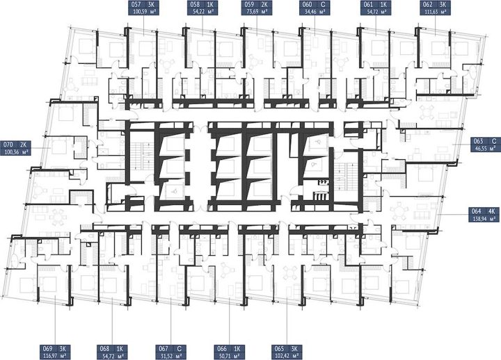 1-комнатная квартира, 54,7 м² — фото 2