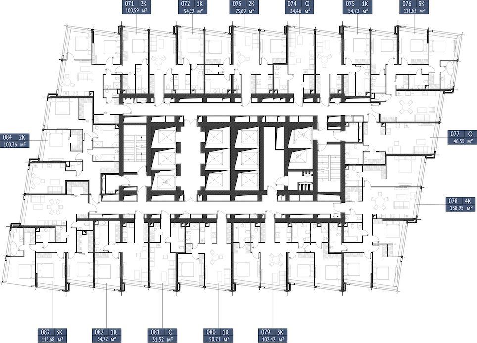 3-комнатная квартира, 113,7 м² — фото 2