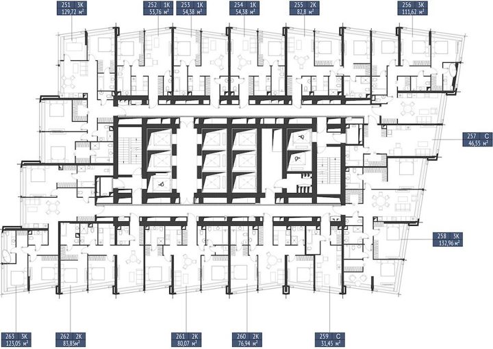 3-комнатная квартира, 129,7 м² — фото 2