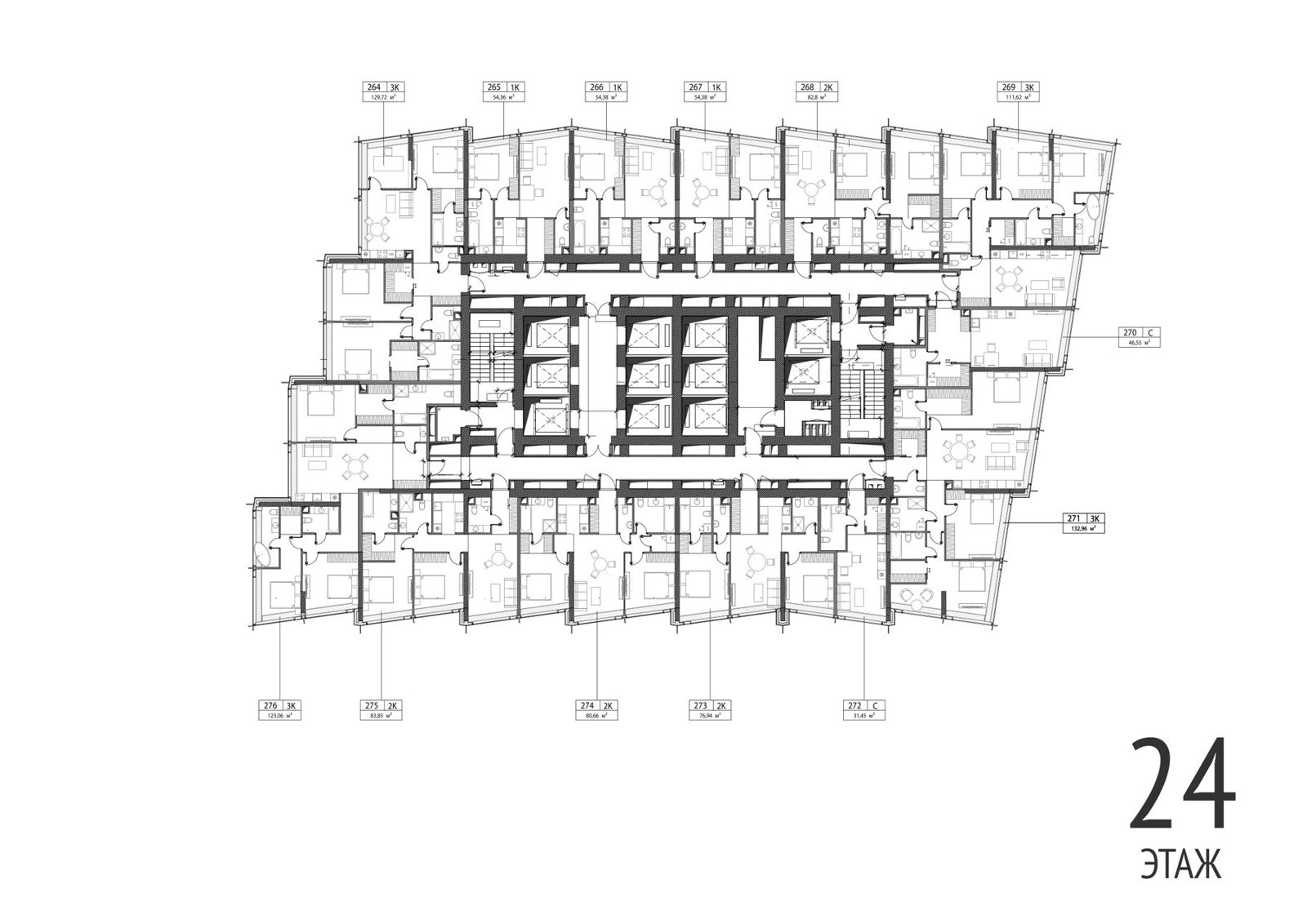 3-комнатная квартира, 123,1 м² — фото 2