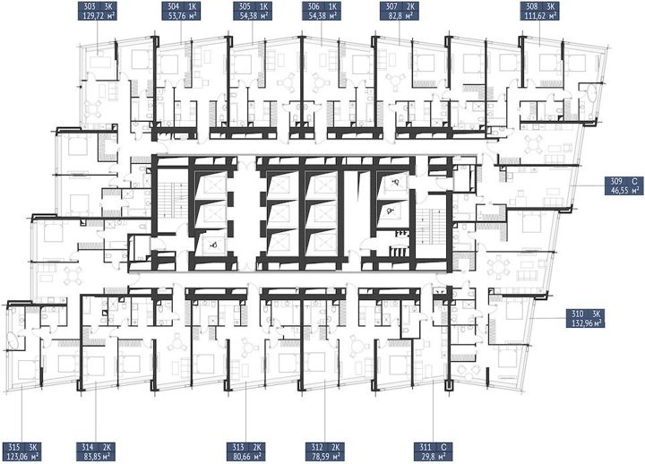 3-комнатная квартира, 123,1 м² — фото 2