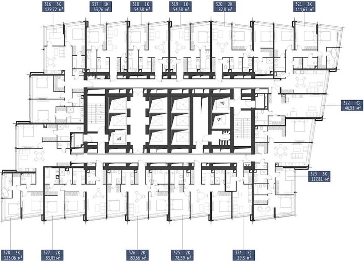 2-комнатная квартира, 83,8 м² — фото 2