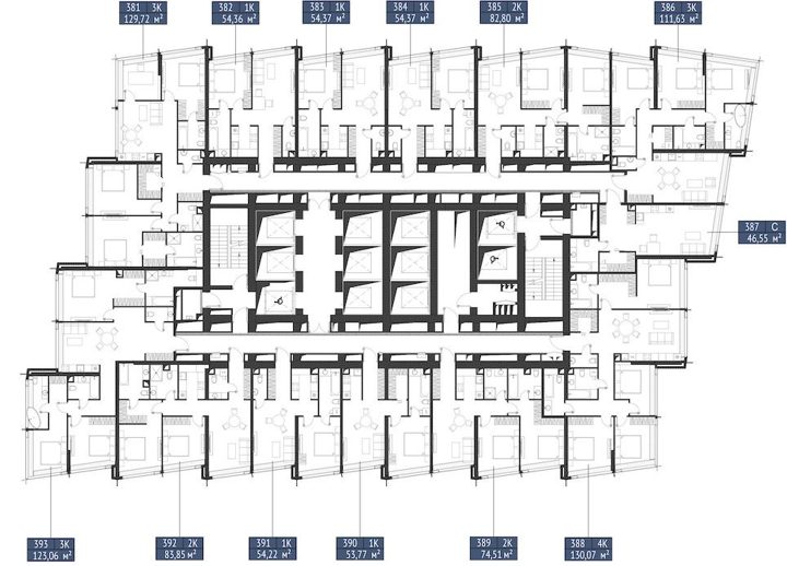 3-комнатная квартира, 129,7 м² — фото 2