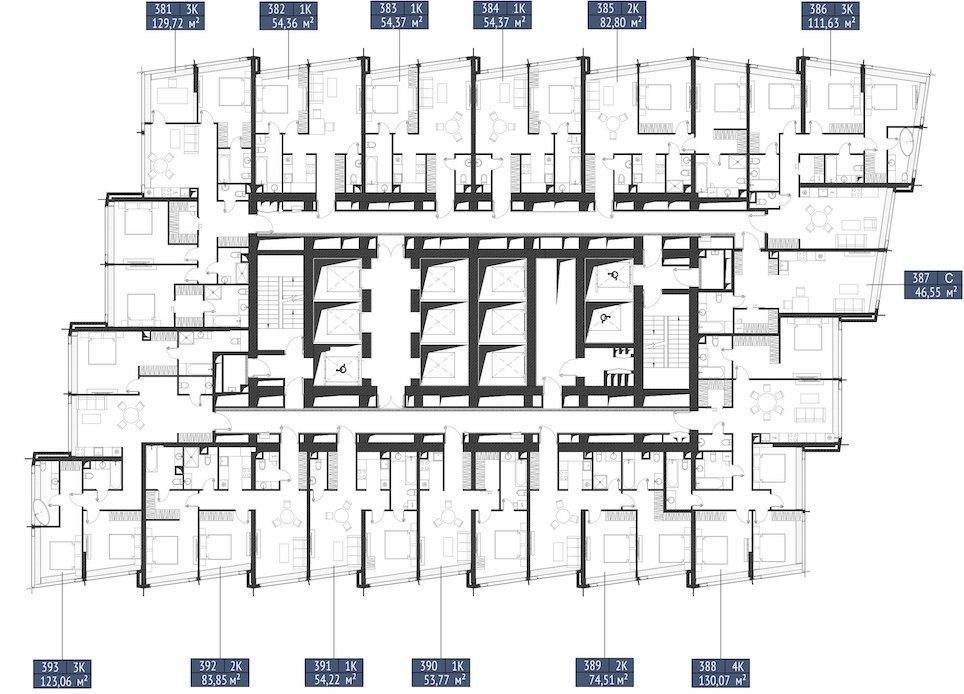 2-комнатная квартира, 83,8 м² — фото 2