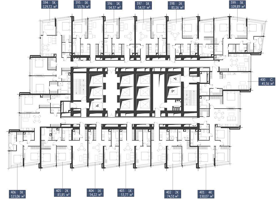 3-комнатная квартира, 129,7 м² — фото 2