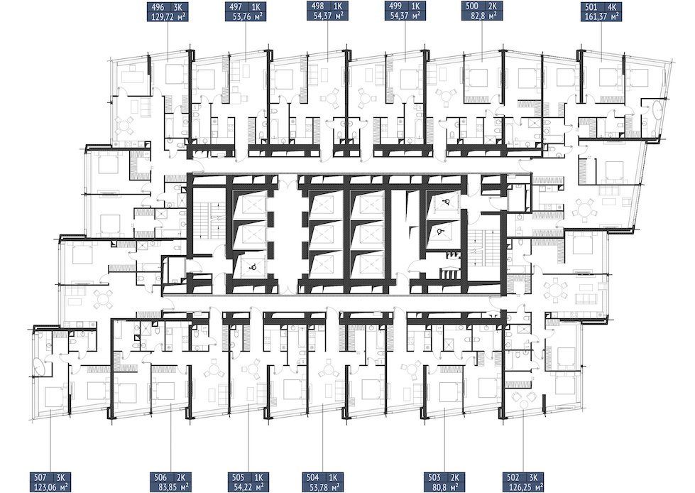 3-комнатная квартира, 129,7 м² — фото 2