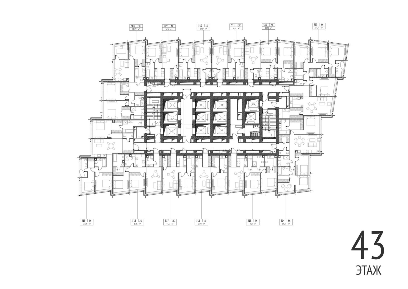 3-комнатная квартира, 129,7 м² — фото 2