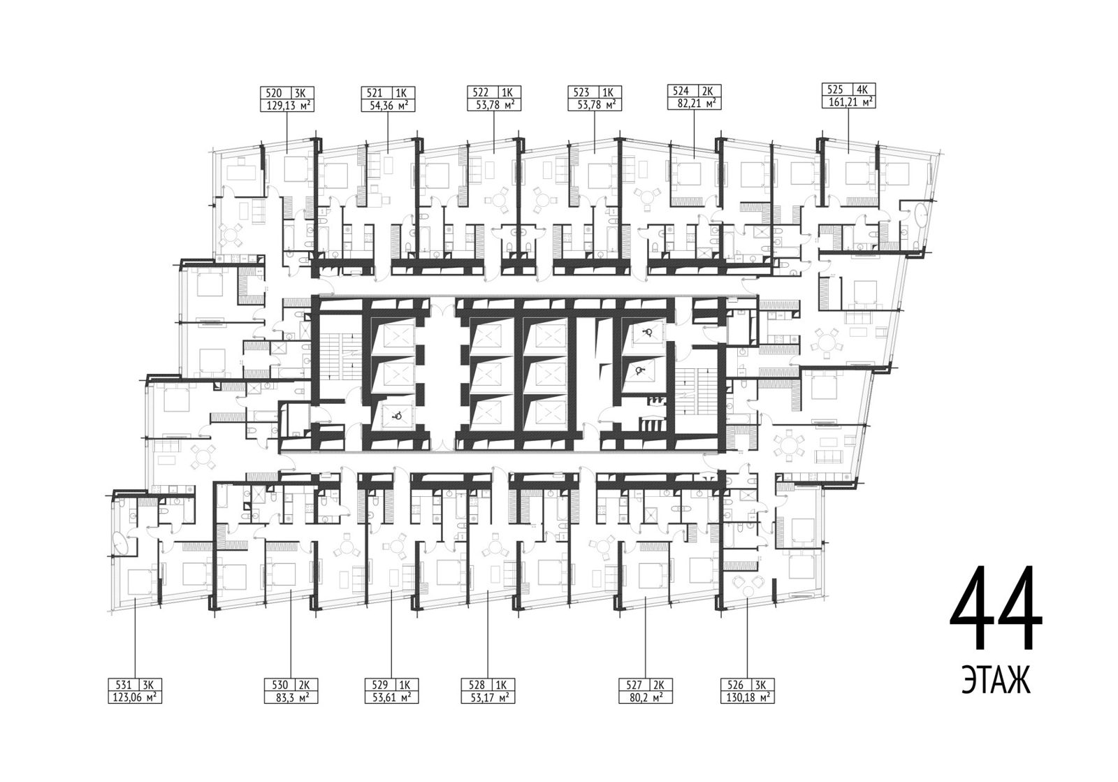3-комнатная квартира, 130,7 м² — фото 2
