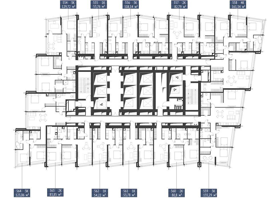 2-комнатная квартира, 80,8 м² — фото 2