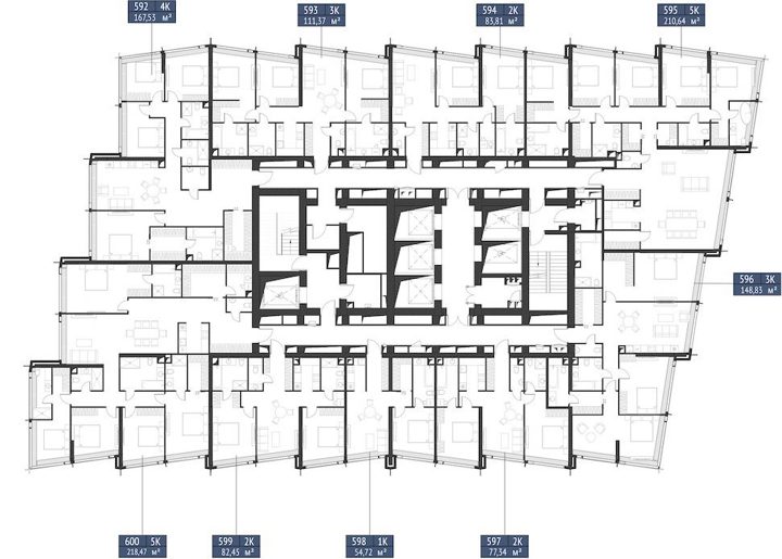2-комнатная квартира, 82,5 м² — фото 2