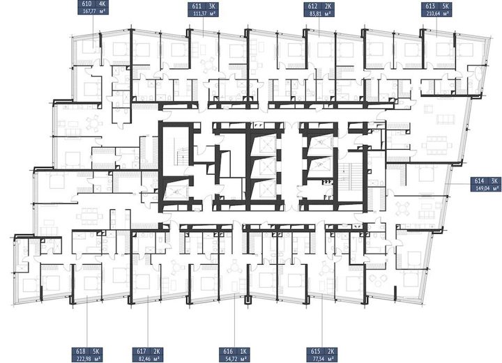 1-комнатная квартира, 54,7 м² — фото 2
