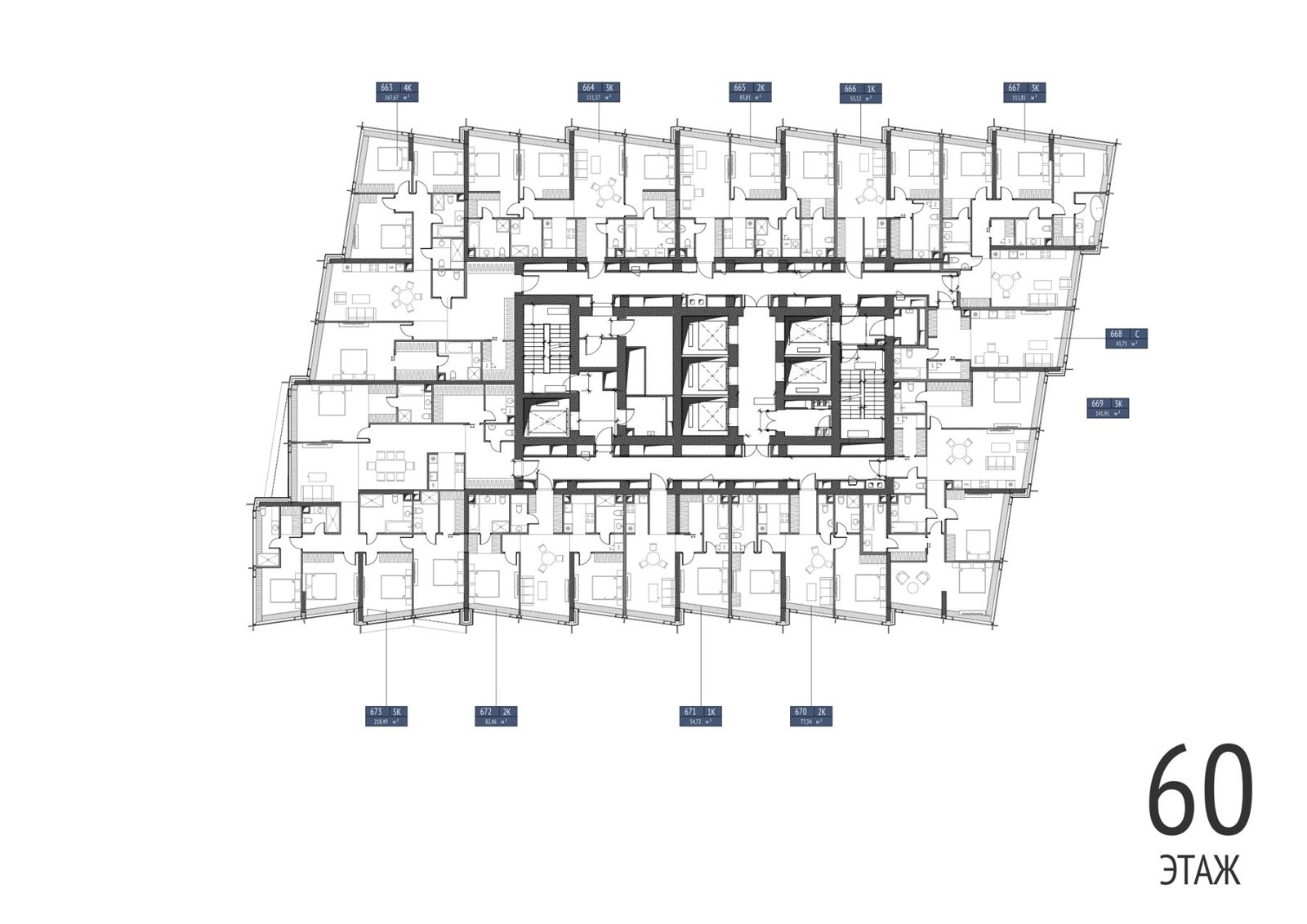 3-комнатная квартира, 111,4 м² — фото 2