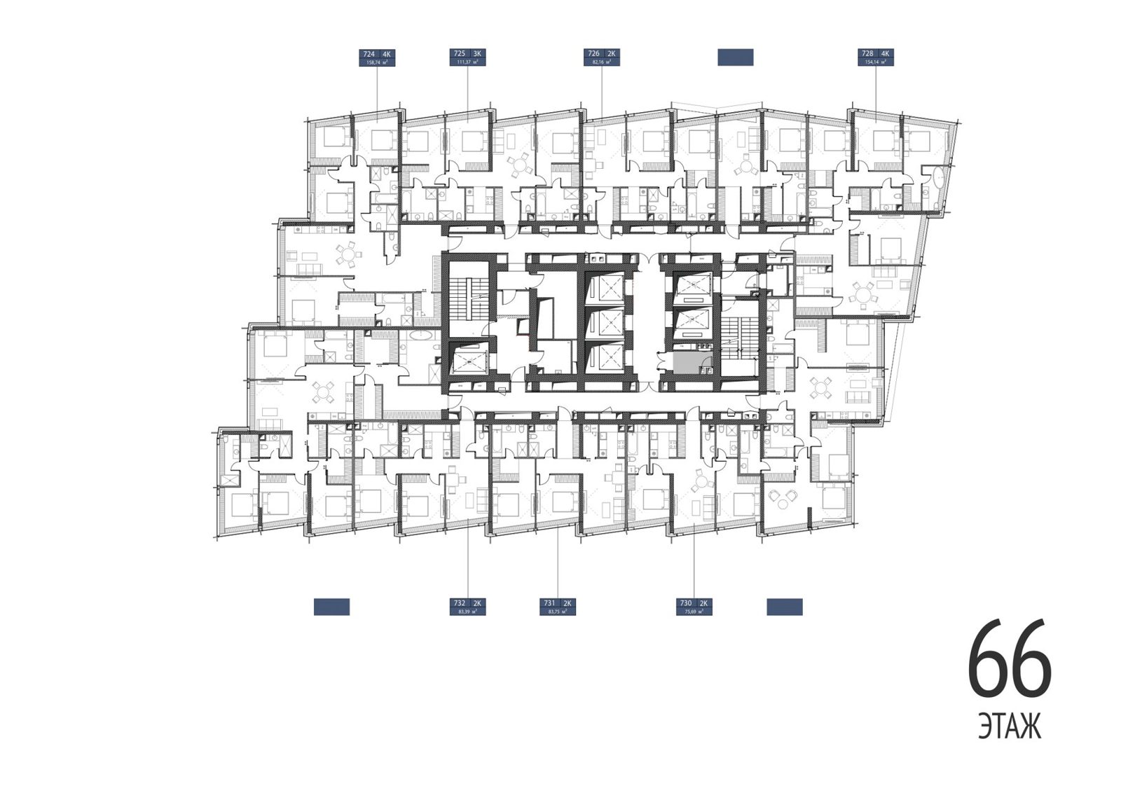 3-комнатная квартира, 140,1 м² — фото 2