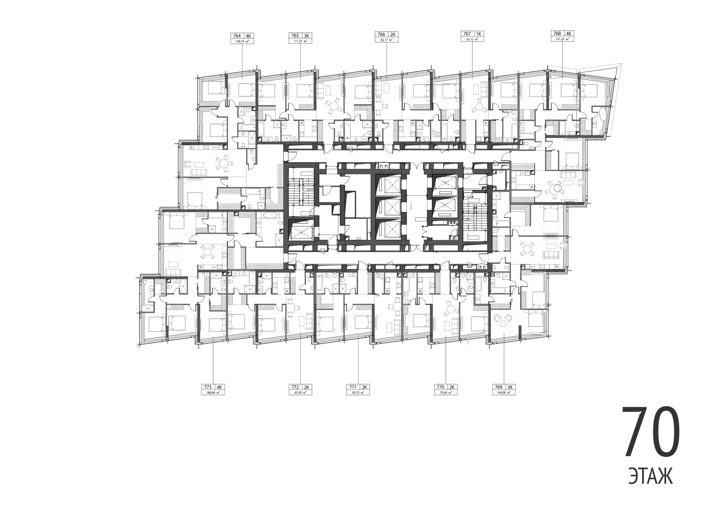 2-комнатная квартира, 75,7 м² — фото 2