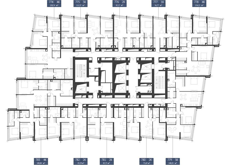 2-комнатная квартира, 82,2 м² — фото 2