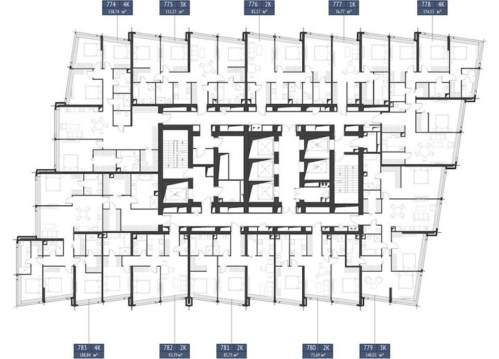 2-комнатная квартира, 82,2 м² — фото 2