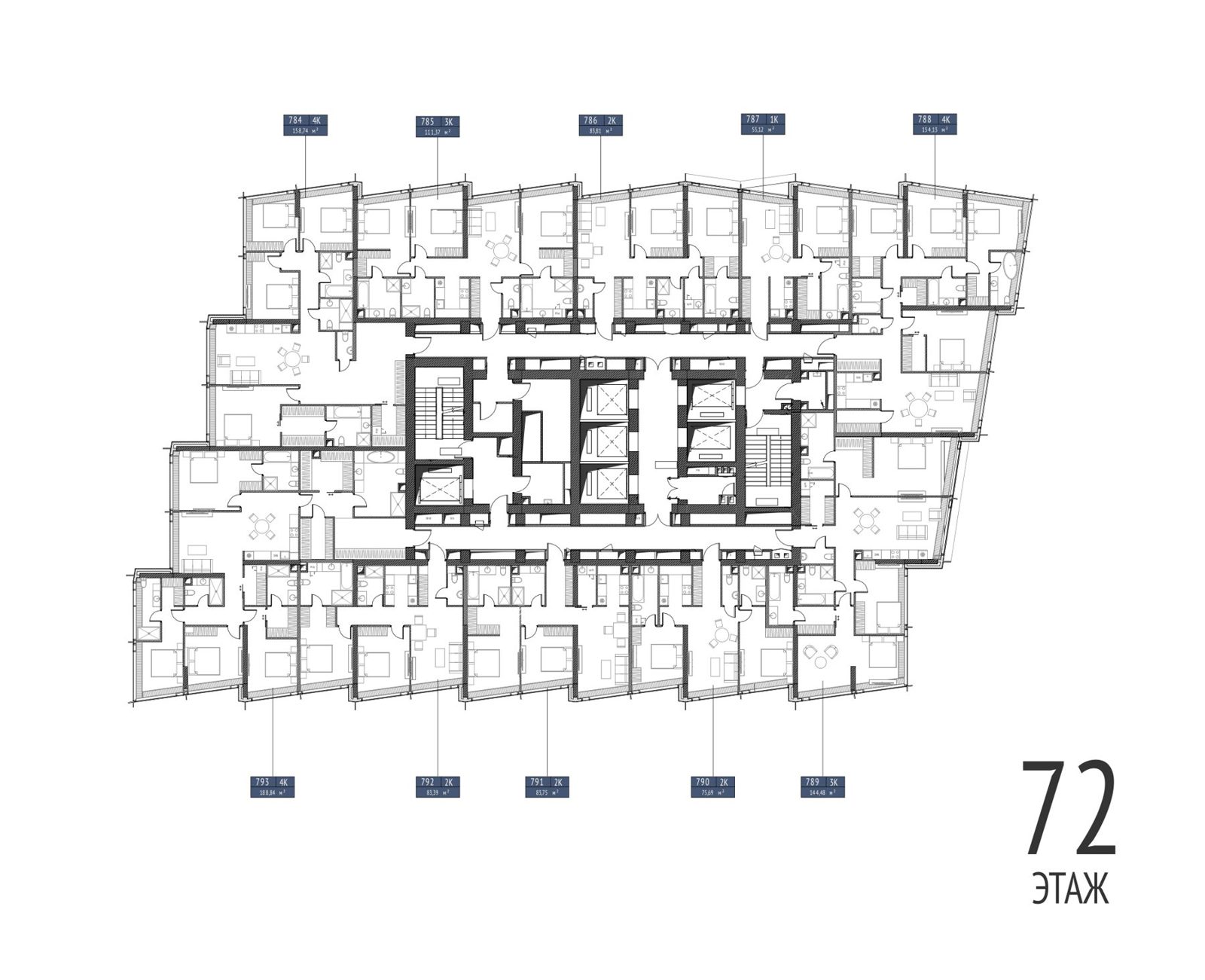 3-комнатная квартира, 111,4 м² — фото 2