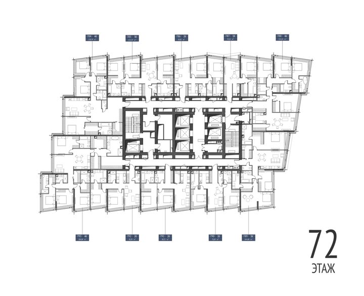 2-комнатная квартира, 83,8 м² — фото 2