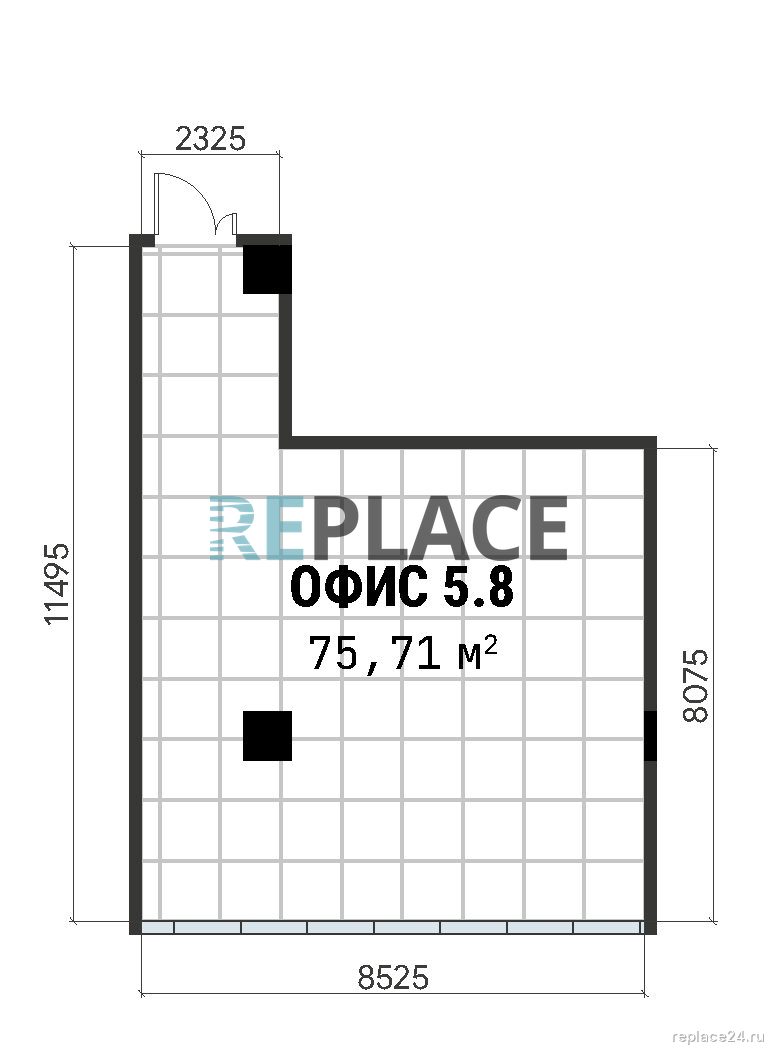 Офис, 75,7 м²