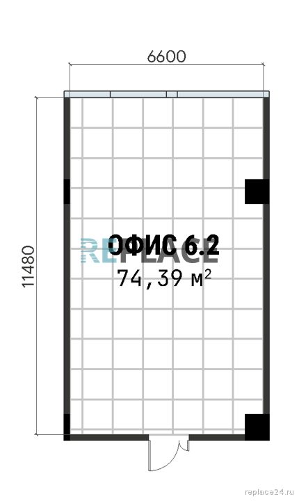 Офис, 74,4 м²