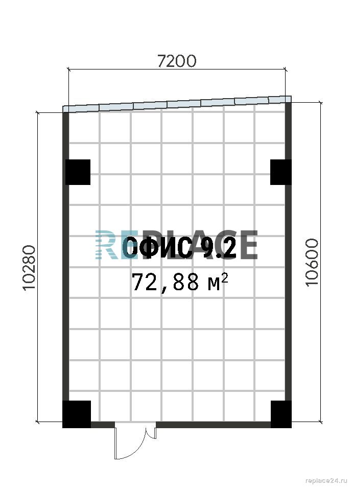 Офис, 72,9 м²