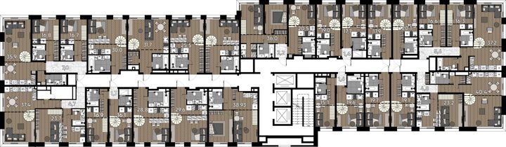 Апартаменты-студия, 23,2 м² — фото 2