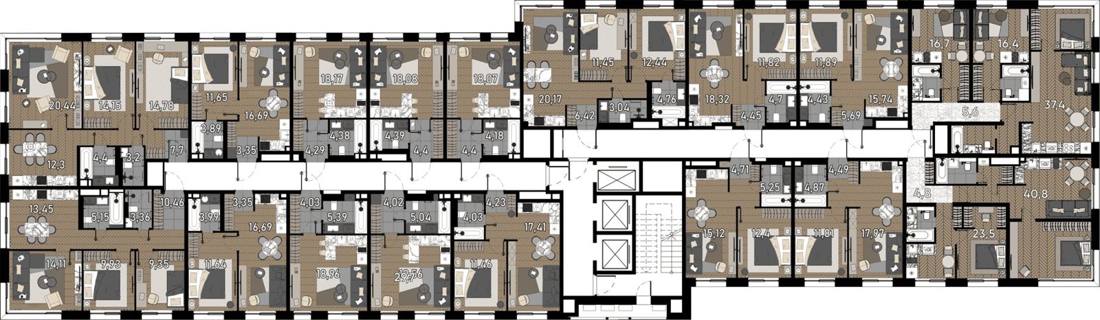 Апартаменты-студия, 16,7 м² — фото 3