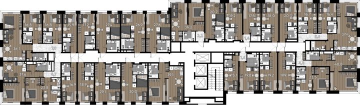 Апартаменты-студия, 16,8 м² — фото 2
