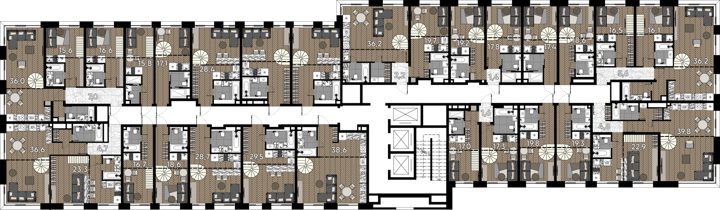 Апартаменты-студия, 23,9 м² — фото 2