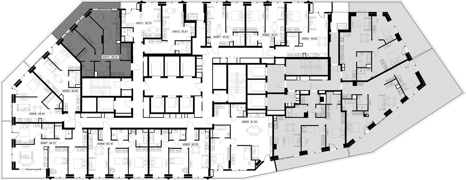 2-комнатная квартира, 80 м² — фото 2
