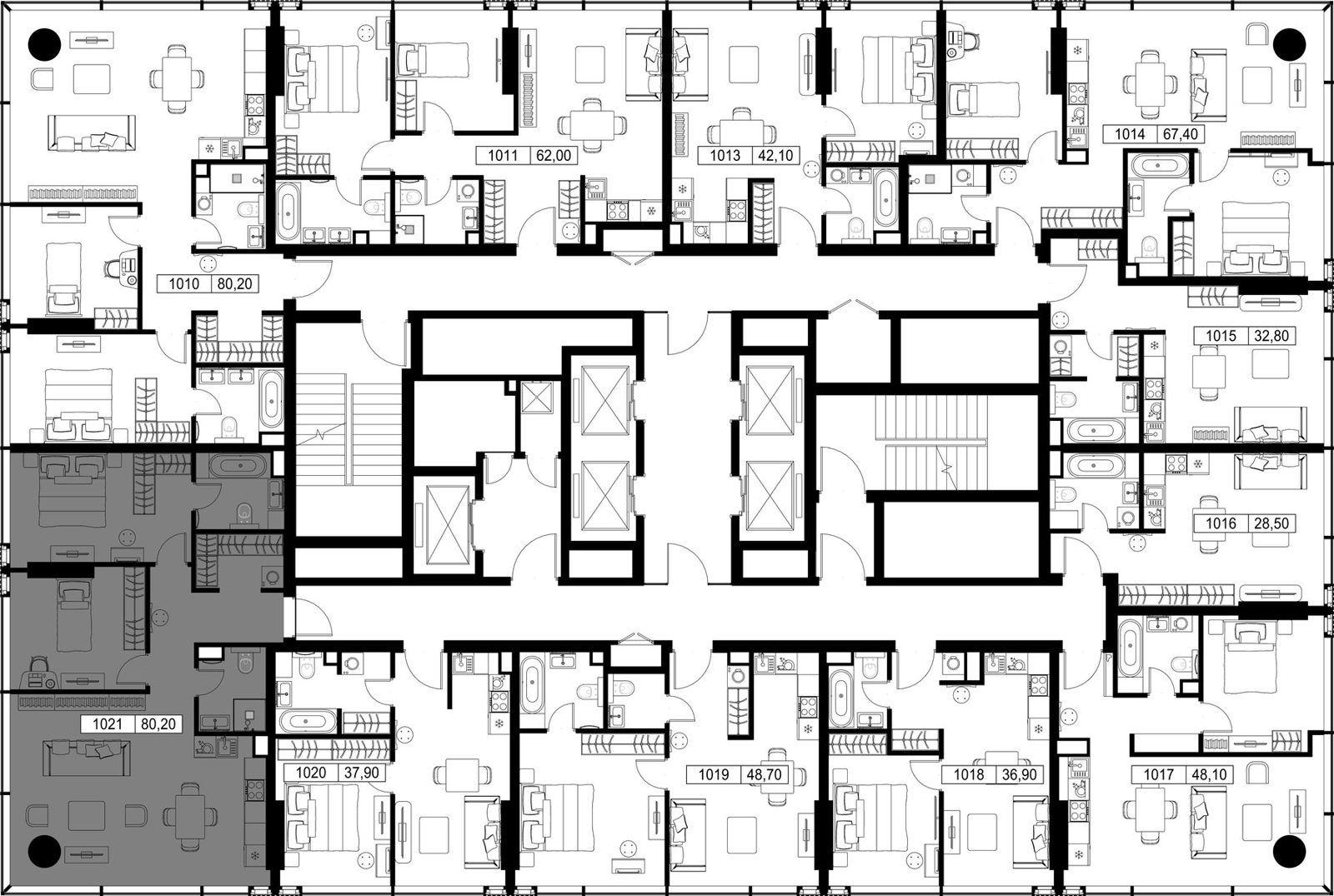 2-комнатная квартира, 80,2 м² — фото 2