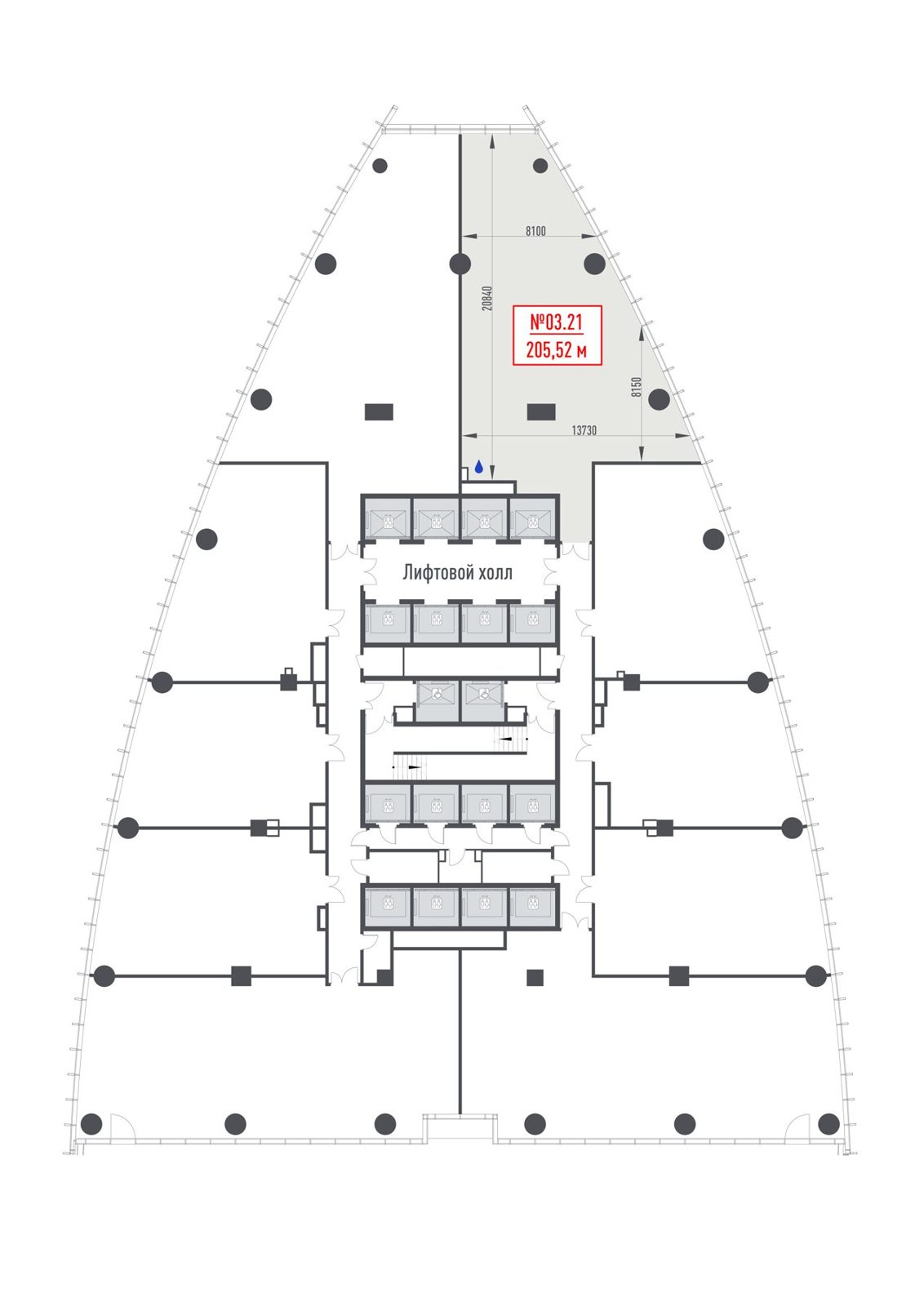 Офис класса A, 205,5 м² — фото 2