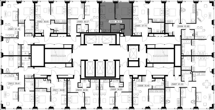 1-комнатная квартира, 36,5 м² — фото 2