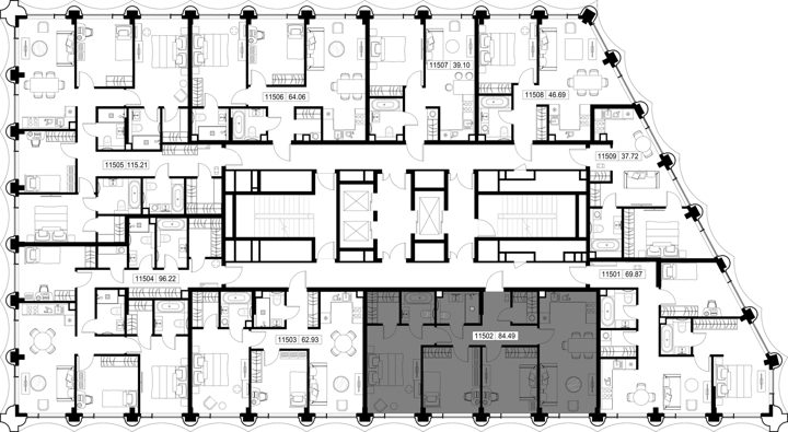3-комнатная квартира, 84,5 м² — фото 2