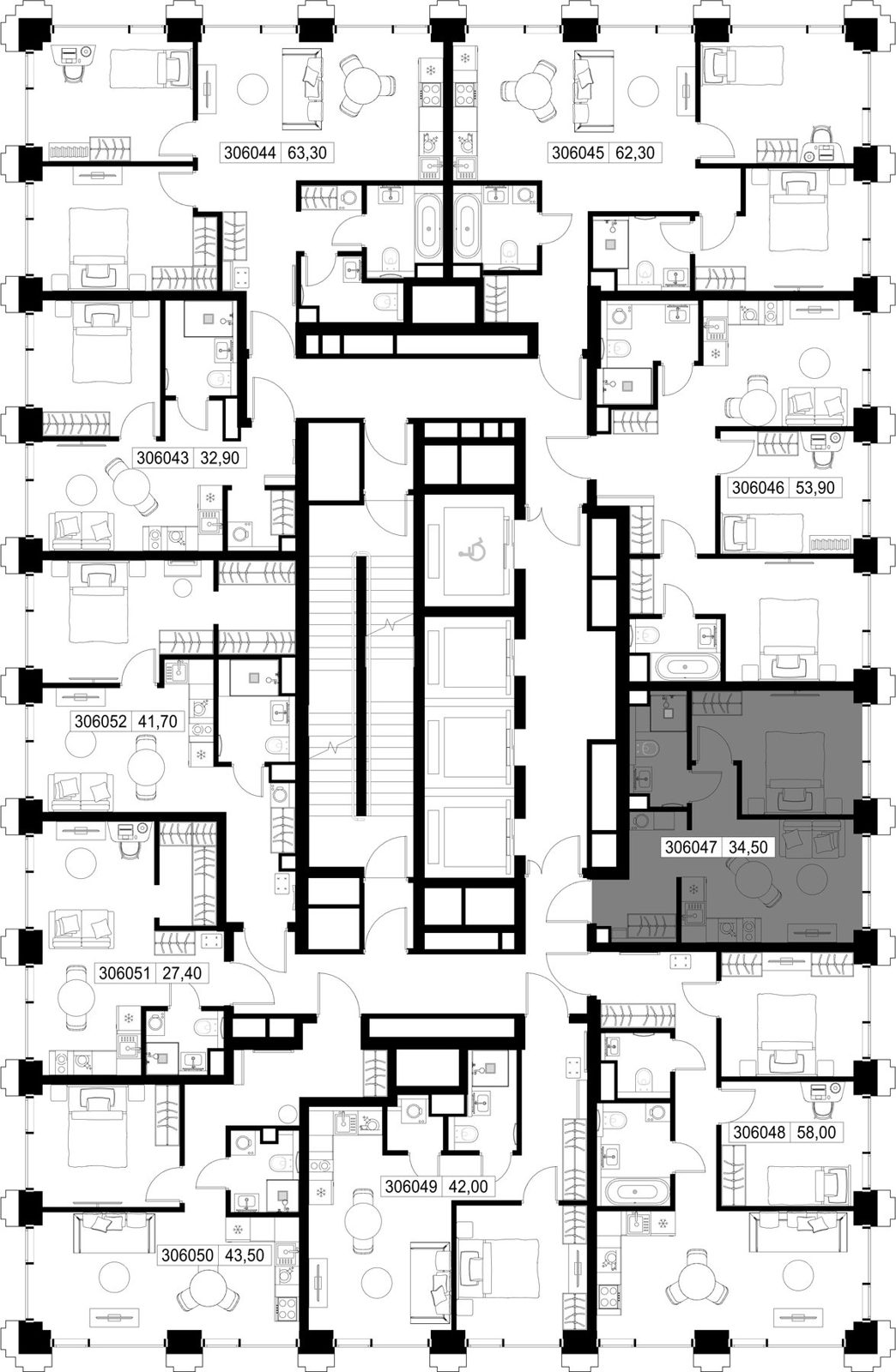 1-комнатная квартира, 34,5 м² — фото 2