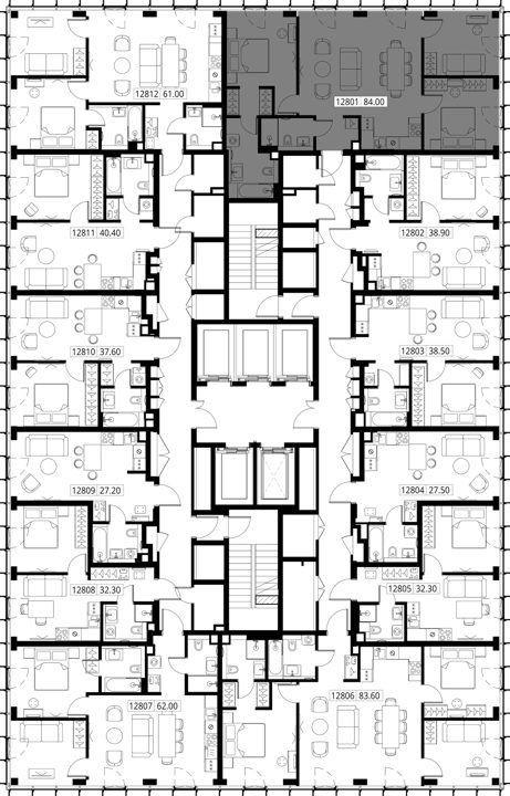 3-комнатная квартира, 84 м² — фото 2