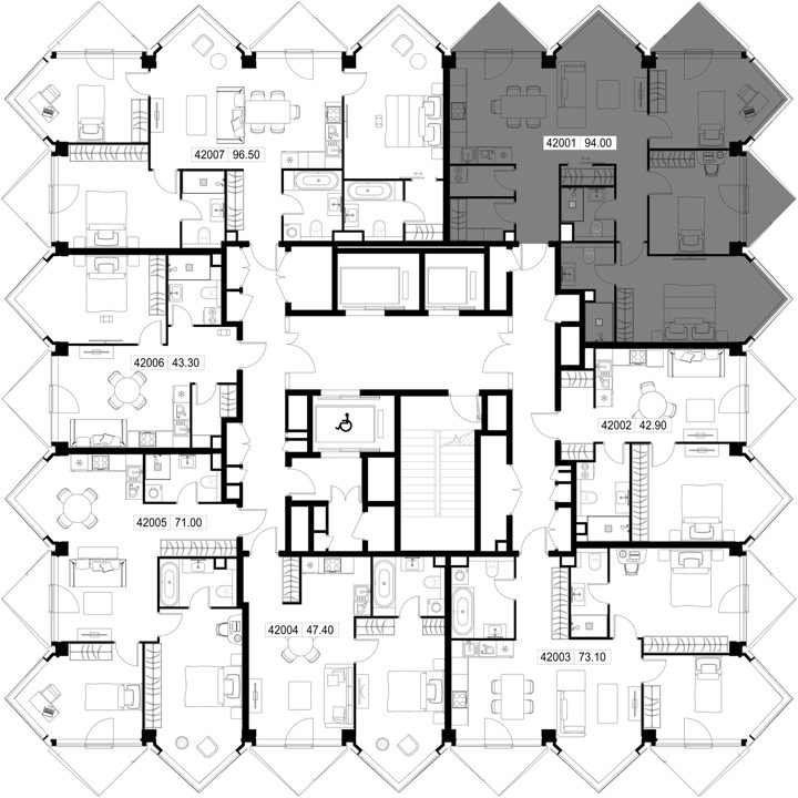 3-комнатная квартира, 94 м² — фото 2